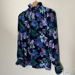 J. Crew floral blouse